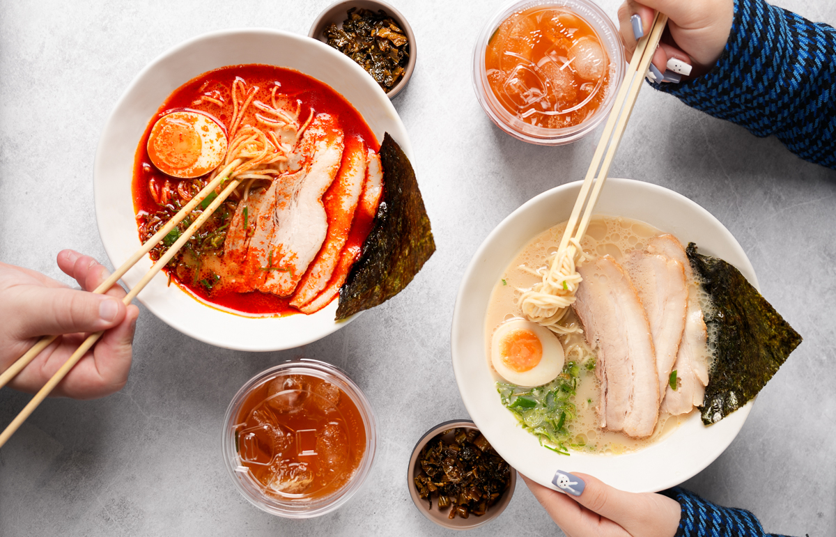 Bring your bestie and get any two ramens & two fresh ice tea for $38.95, every Tuesday! 🍜🍜