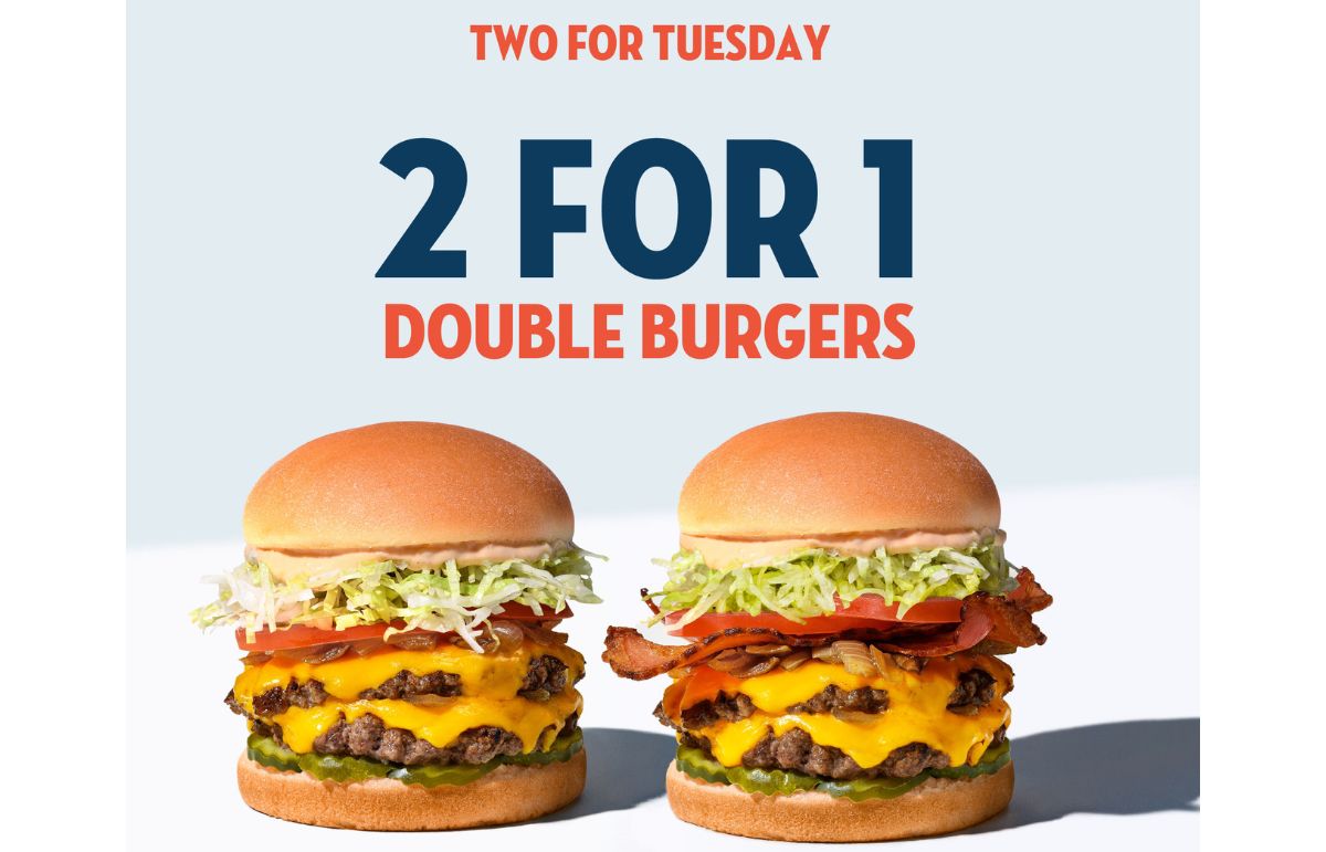 Slim's Quality Burger 2 for 1 Double Burgers